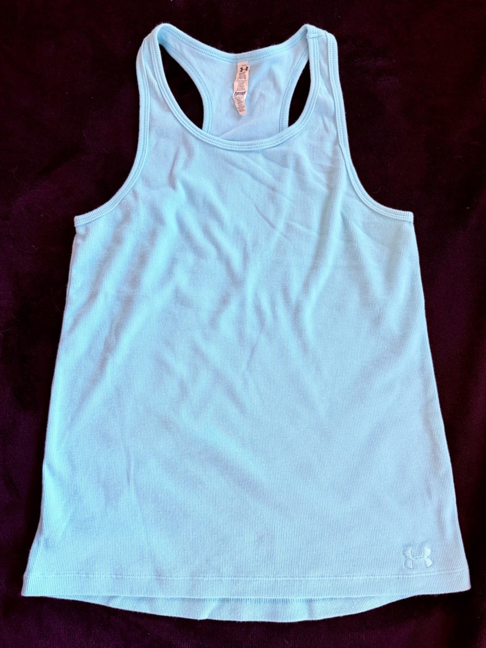 Under Armour Youth Girls Light Blue Racerback Tank Top